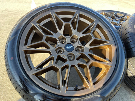 19" Ford Mustang GT Track Pack OEM 10600 10603 Bronze wheels rims 2025 2026 NEW Texas Truck Tire