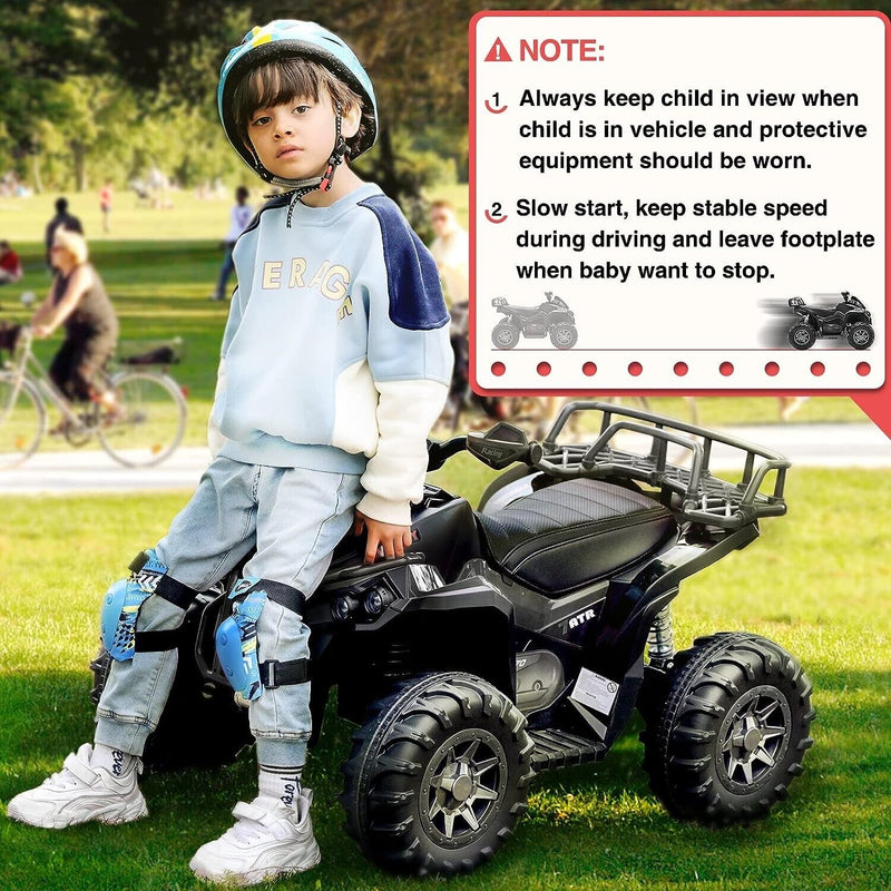 Electric ATV for Kids 3-7 Years Old - Perfect Gift for Children - Four-Wheeler Quad Bike for Boys and Girls