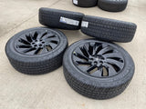 22" Lincoln Navigator OEM 10665 rims wheels BLACK LABEL 2025 2026 MICHELIN NEW Texas Truck Tire
