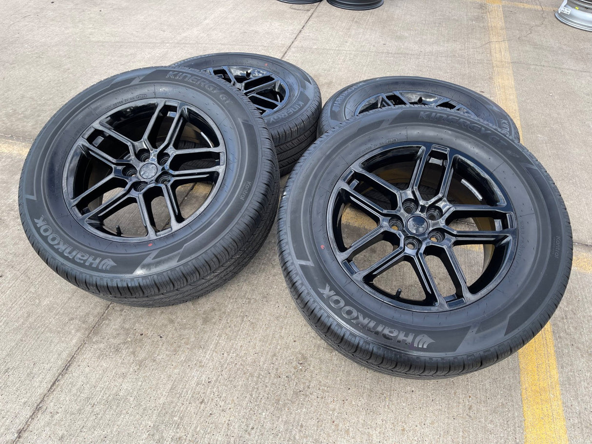 18" Ford Taurus Explorer OEM 10698 rims wheels black 2023 2024 2025 2026 HANKOOK Texas Truck Tire