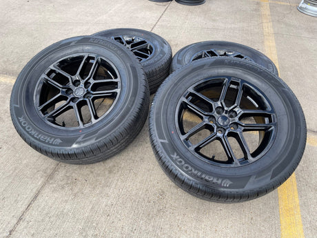 18" Ford Taurus Explorer OEM 10698 rims wheels black 2023 2024 2025 2026 HANKOOK Texas Truck Tire