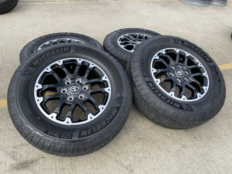 18" Toyota Tundra TRD OEM black wheels rims 75273 Sequoia 2024 2025 2026 Texas Truck Tire