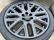 24" Cadillac Escalade Platinum OEM wheels rims tires 2023 2024 2025 2026 NEW Texas Truck Tire
