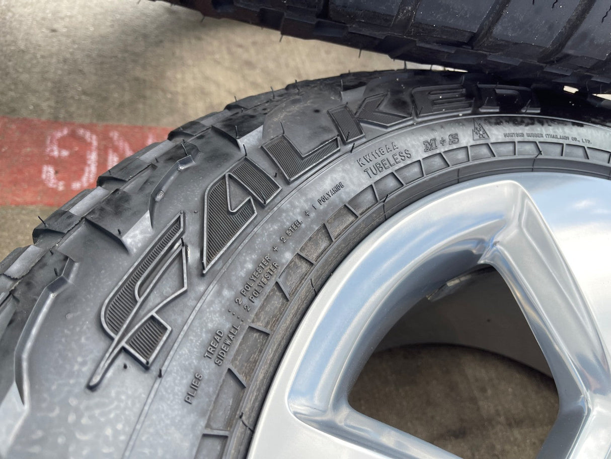 20" Chevy Silverado 1500 Tahoe Suburban OEM wheels rims 5652 tires FALKEN A/T3 Texas Truck Tire