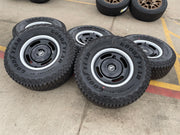 17" Ford Bronco HERITAGE Edition wheels rims white 2025 2026 GOODYEAR 35" NEW Texas Truck Tire