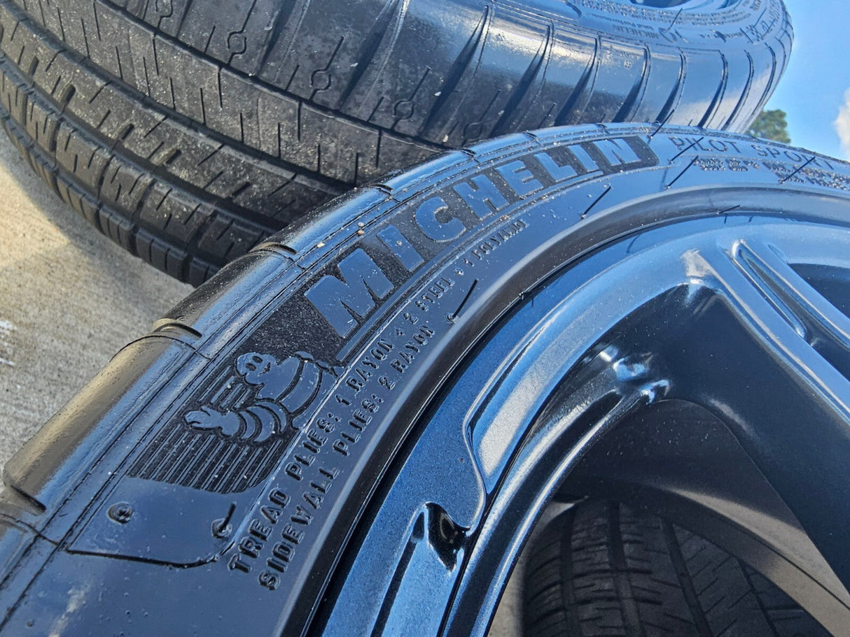 19" + 20" Chevy Corvette C8 OEM 14007 14008 wheels rims 2023 2024 2025 2026 NEW Texas Truck Tire