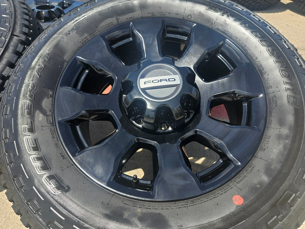 20" Ford F-250 F-350 Tremor OEM Black 10101 rims wheels tires NEW Texas Truck Tire