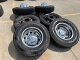 17" Dodge Ram 3500 Dually Laramie 8x200 wheels rims 2701 2702 OEM FIRESTONE Texas Truck Tire