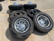 17" Dodge Ram 3500 Dually Laramie 8x200 wheels rims 2701 2702 OEM FIRESTONE Texas Truck Tire