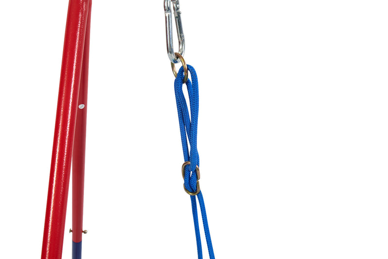 Green and Blue Baby Swing Set 2-in-1 Plastic Safe Mental Development Toy