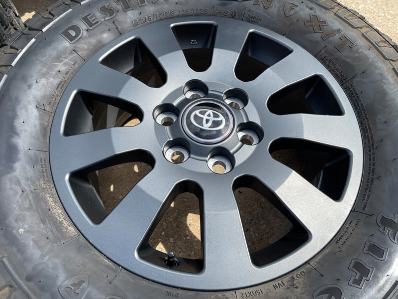 18" Toyota Land Cruiser OEM wheels rims 95952 Tundra Sequoia FIRESTONE X/T Texas Truck Tire