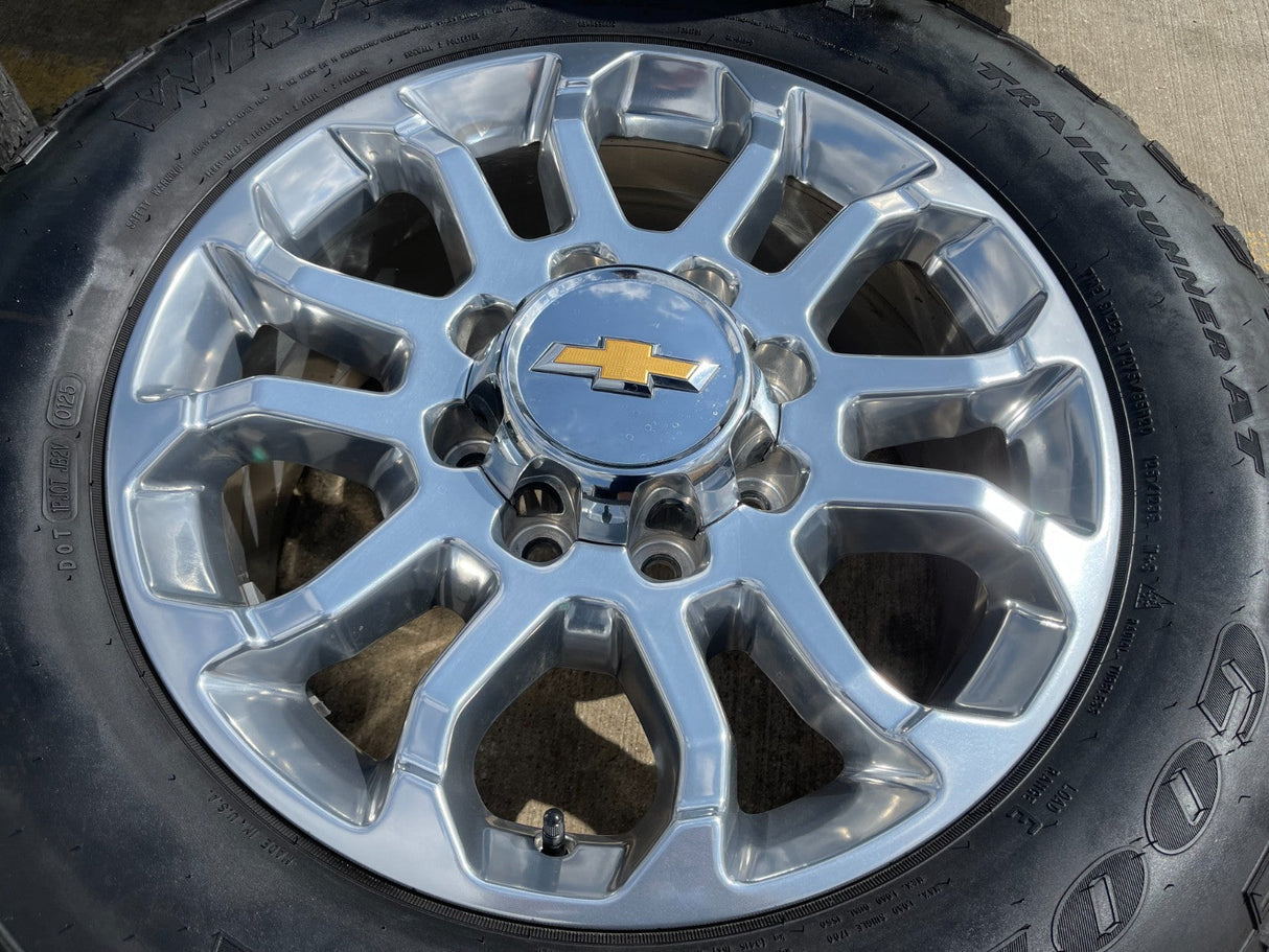 20" Chevy Silverado HIGH COUNTRY GMC Sierra AT4 2500 3500 OEM 95685 wheels rims Texas Truck Tire