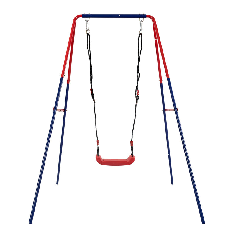 Green and Blue Baby Swing Set 2-in-1 Plastic Safe Mental Development Toy