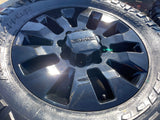 20" GMC Sierra Chevy Silverado 2500 3500 OEM 5960 5947 wheels rims NEW 35" Texas Truck Tire