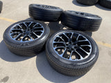 22" Chevy Silverado GMC OEM Replica Yukon Tahoe 14079 wheels rims tires Texas Truck Tire