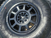 (5) 17" AEV Jeep Wrangler Rubicon OEM Salta wheels rims Gladiator BFG 37" NEW Texas Truck Tire