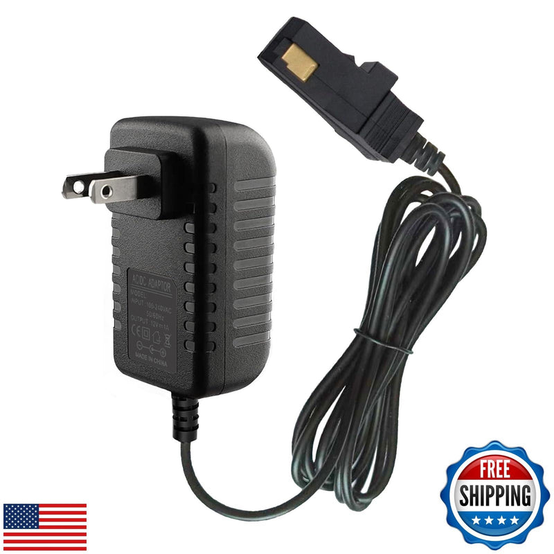 12V Charger for Power Wheels with Gray Battery and Orange Trim