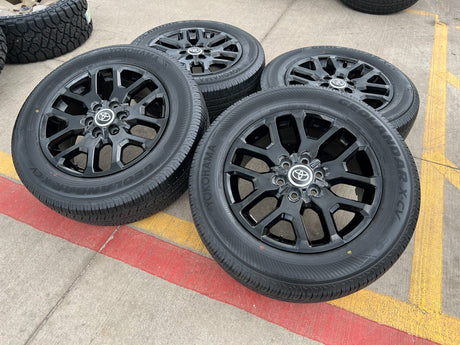 20" Toyota Tundra TRD OEM wheels rims 95359 75277 black Sequoia 2025 2026 NEW Texas Truck Tire