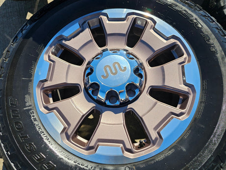 20" Ford F-250 F-350 OEM 10487 LIMITED KING RANCH tan wheels rims 2024 2025 2026 Texas Truck Tire