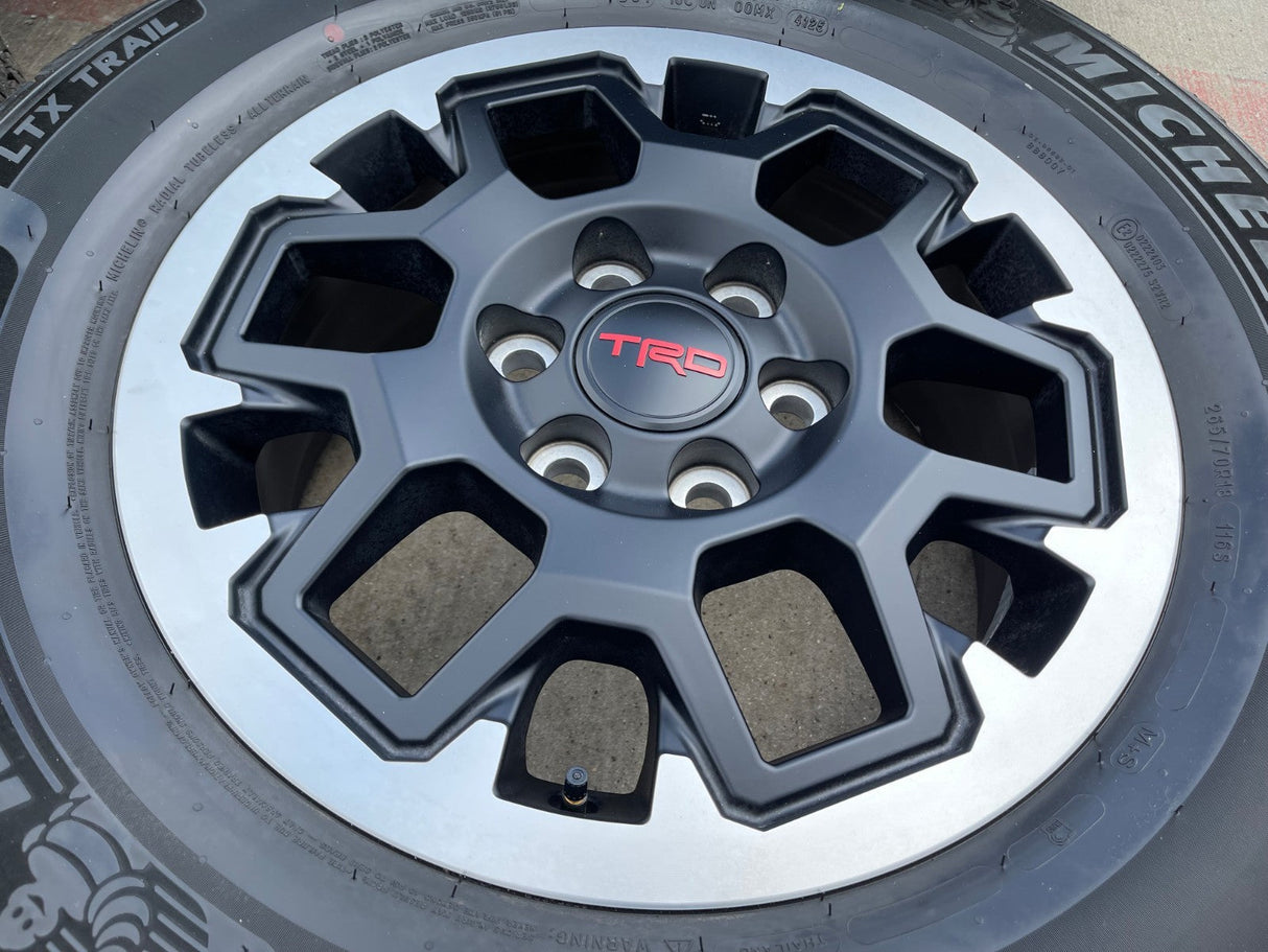18" Toyota Tacoma 4Runner TRD OEM 94199 wheels rims 2024 2025 2026 MICHELIN NEW Texas Truck Tire