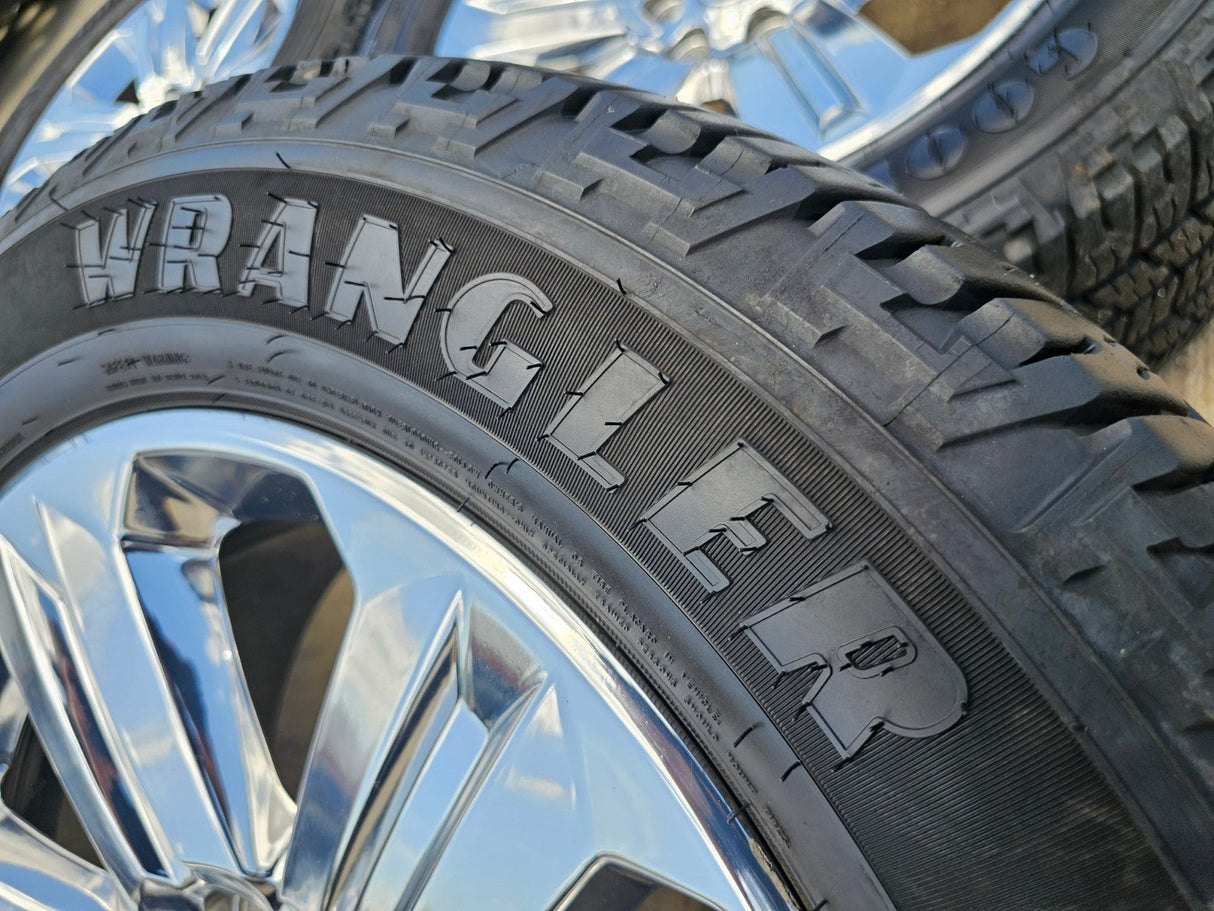 20" Ford F-150 Expedition OEM Lariat rims wheels 10171 tires CHROME NICE SET Texas Truck Tire
