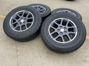 18" Jeep Gladiator Overland OEM wheels rims Wrangler 9241 tires BRIDGESTONE A/T Texas Truck Tire