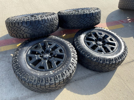 17" Nissan Frontier OEM Desert Runner 62832 wheels rims tires DURATRAC A/T Texas Truck Tire