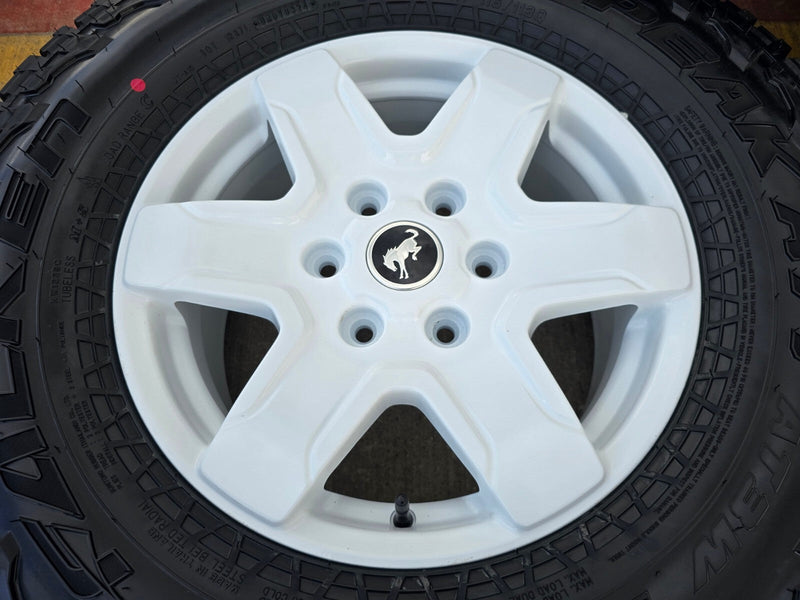 (5) 17" Ford Bronco wheels rims 95292 10383 SASQUATCH Ranger 2024 2025 2026 NEW Texas Truck Tire