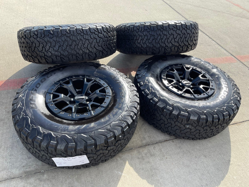 17" Ford F-150 Raptor R OEM BEADLOCK 10460 rims wheels 37" tires BFG Texas Truck Tire