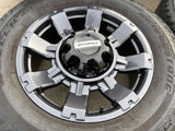 20" Ford F-250 F-350 OEM gray Lariat 10485 10296 wheels rims BRIDGESTONE A/T Texas Truck Tire