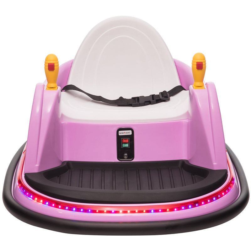 6V Electric Ride-On Bumper Car with Remote Control for Kids and Toddlers