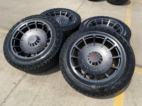 22" 22x10 Chevy Silverado Tahoe Suburban HARLEY DAVIDSON OEM wheels rims NEW 35" Texas Truck Tire