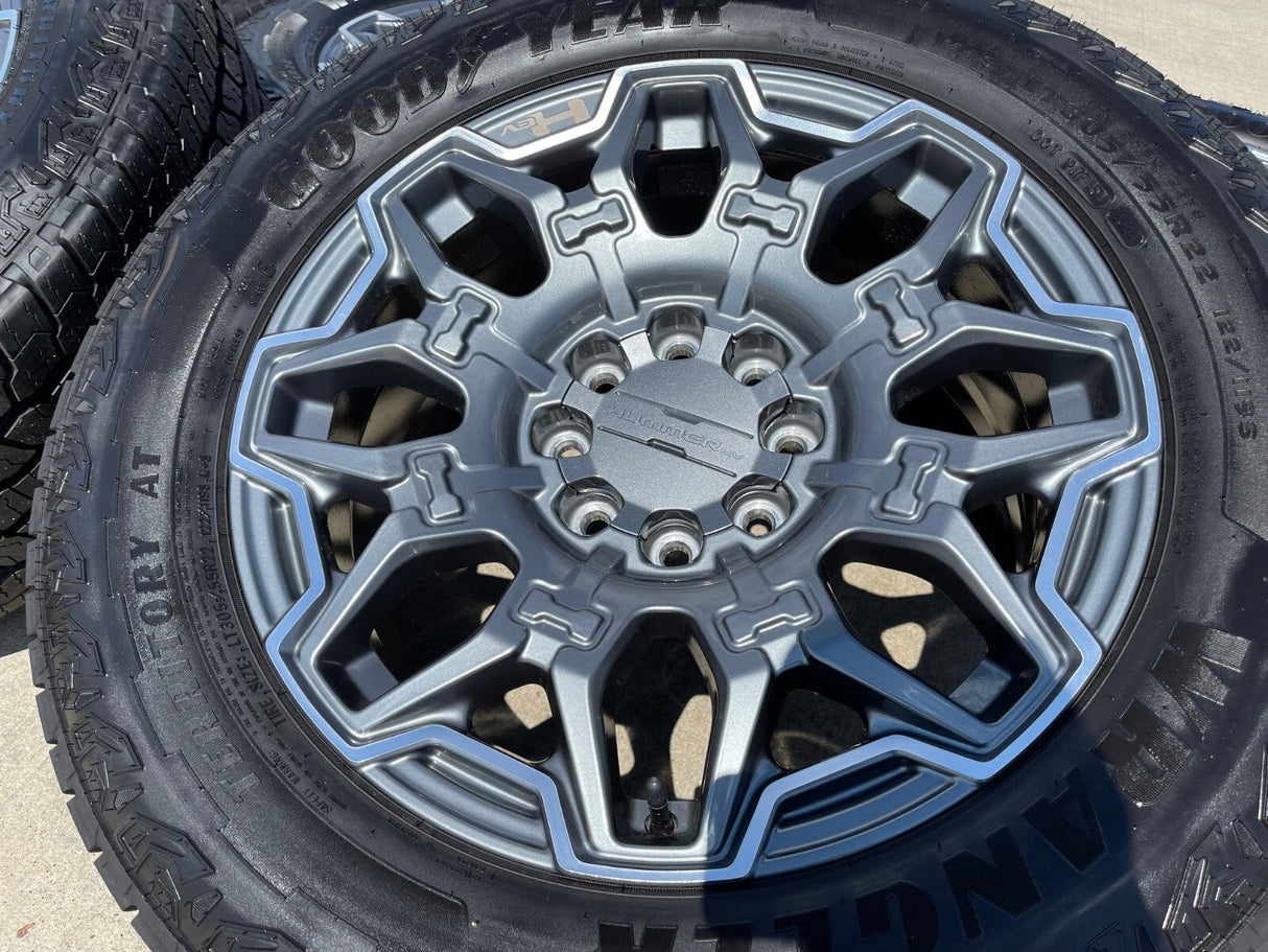 22" Hummer EV HEV 2500 OEM 8x165 14094 wheels rims tires 2023 2024 2025 2026 NEW Texas Truck Tire