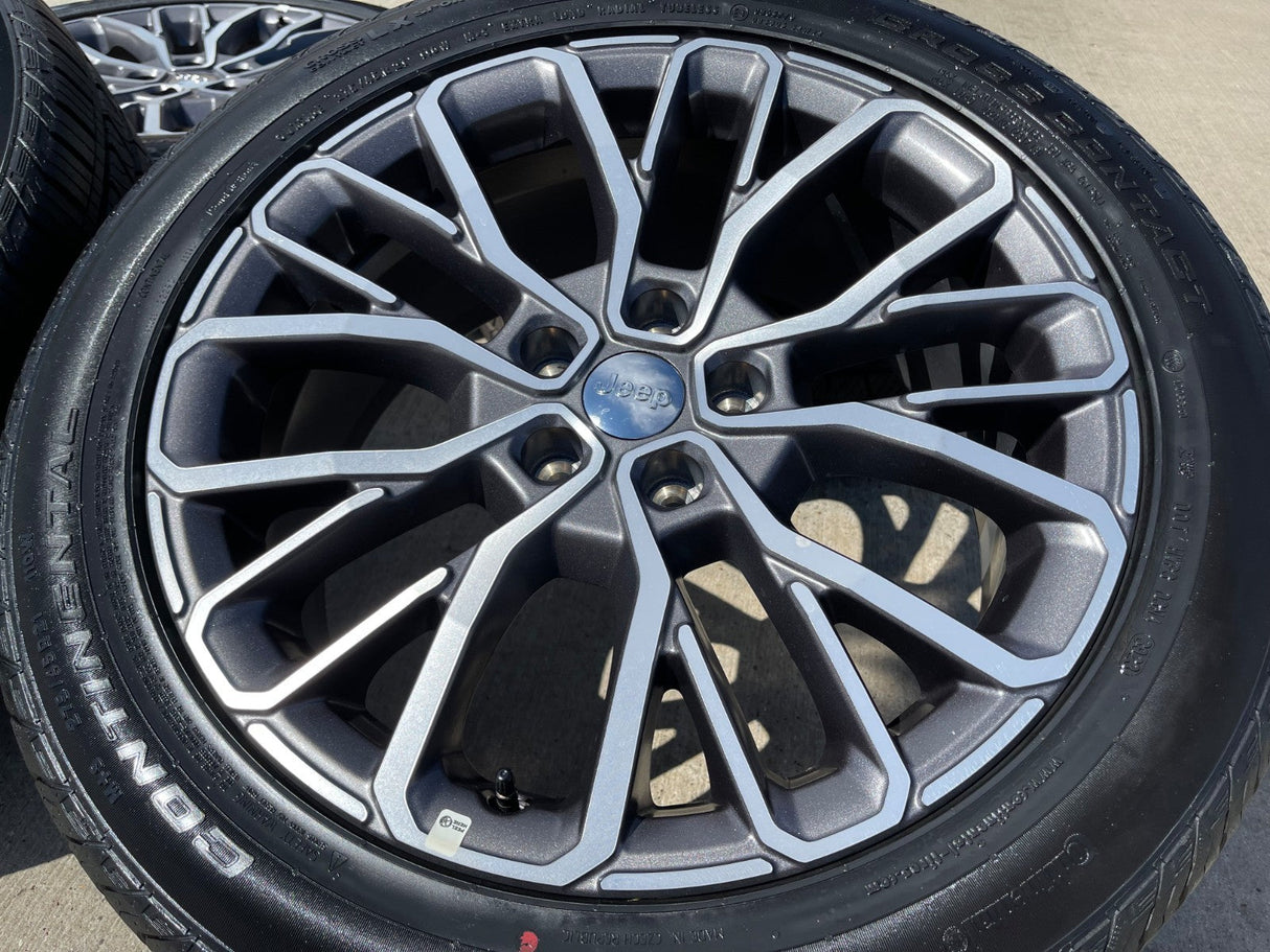 21" Jeep Grand Cherokee L OEM wheels rims 9290 Durango 2024 2025 2026 NEW Texas Truck Tire