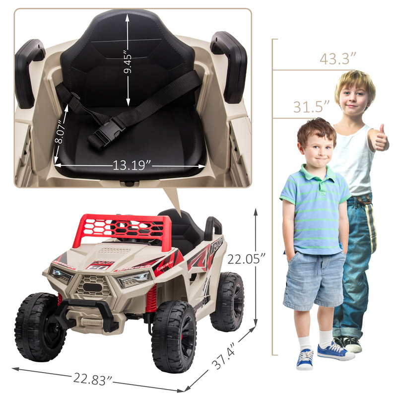 12V Electric Quad Car Toy for Kids with MP3 and Horn