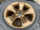 (5) 17" Jeep Wrangler Rubicon OEM 96226 wheels rims Gladiator BRONZE 2026 NEW Texas Truck Tire