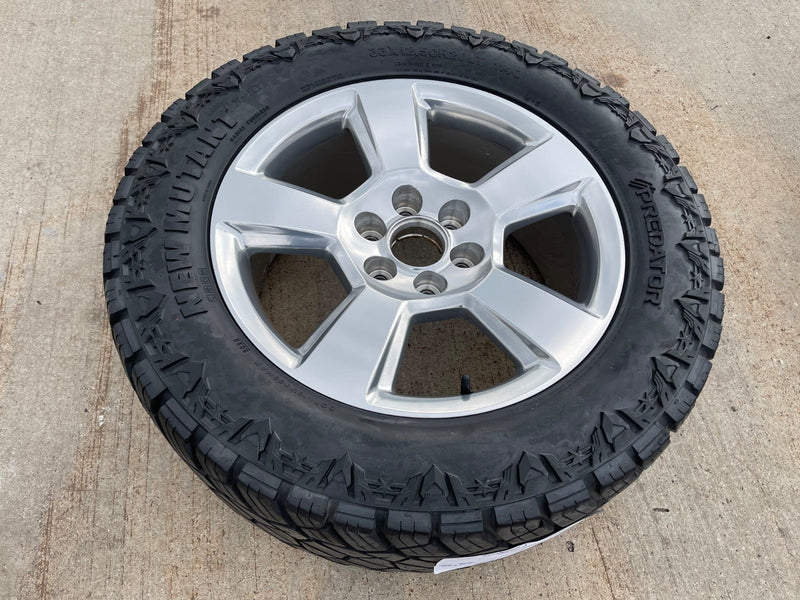 20" Chevy Silverado 1500 Tahoe Suburban OEM wheel rim 5652 tire spare Texas Truck Tire
