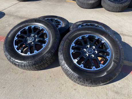 18" Toyota Tundra TRD OEM black wheels rims 75273 Sequoia 2024 2025 2026 NEW Texas Truck Tire