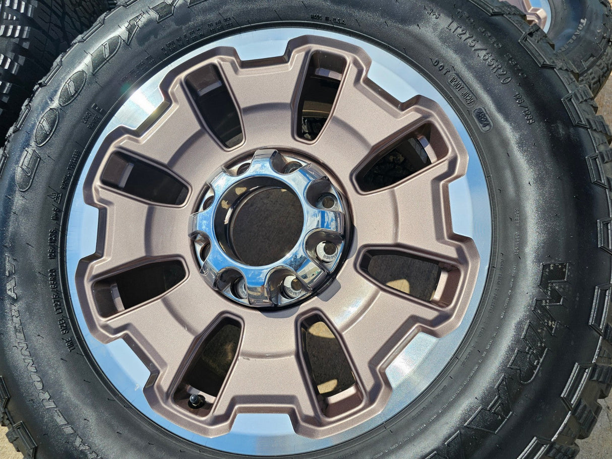 20" Ford F-250 F-350 OEM 10487 LIMITED KING RANCH tan wheels rims GOODYEAR Texas Truck Tire