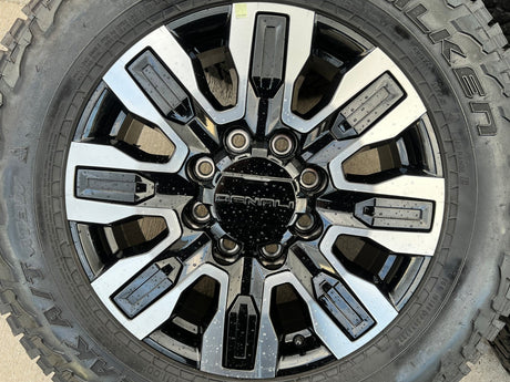 20" GMC Sierra AT4X 2500 3500 OEM wheels rims 5958 14138 Chevy Silverado FALKEN Texas Truck Tire
