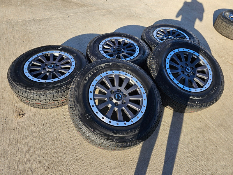 (5) 18" INEOS Grenadier OEM wheels rims tires beadlock 2023 2024 2025 2026 NEW Texas Truck Tire