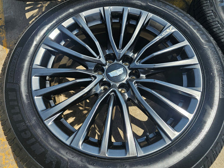 22" Cadillac Escalade V Platinum OEM 4883 95479 wheels rims MICHELIN NEW Texas Truck Tire