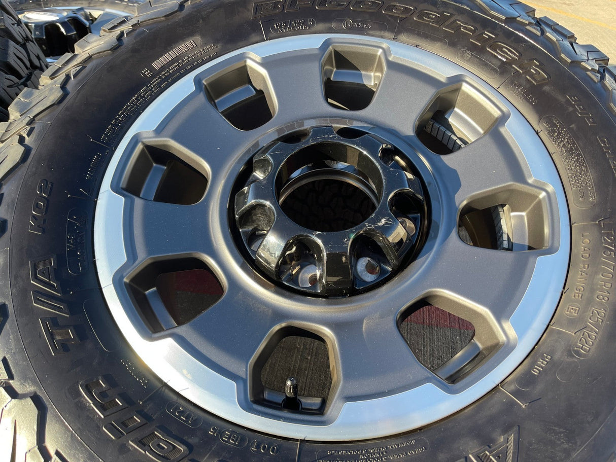 18" Ford F-250 F-350 OEM TREMOR rims wheels 10482 BFG KO2 A/T Texas Truck Tire