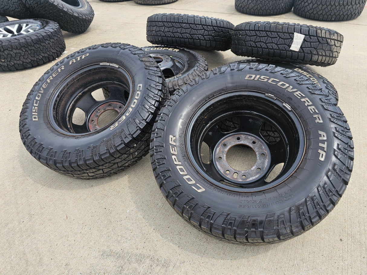17" Dodge Ram 3500 Dually Laramie 8x200 wheels rims 2703 2704 OEM COOPER Texas Truck Tire