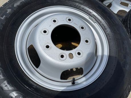 17" Dodge Ram 3500 Dually 8x200 wheels rims 2703 2704 OEM NEXEN tires Texas Truck Tire