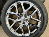 22" GMC Yukon Sierra DENALI OEM 14078 wheels rims CHROME 2023 2024 2025 2026 NEW Texas Truck Tire