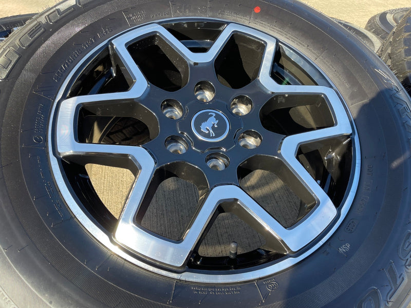 18" Ford Bronco wheels rims tires black 95213 Ranger 2023 2024 2025 2026 NEW Texas Truck Tire