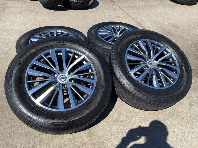 20" Nissan Titan Armada Infiniti QX80 OEM 62858 wheels rims 2023 2024 2025 2026 Texas Truck Tire