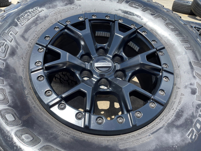 17" Ford F-150 Raptor R OEM BEADLOCK 10460 rims wheels 37" tires BFG Texas Truck Tire
