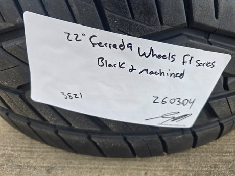 22x9.5 22" Ferrada FT2 Chevy Silverado RAM wheels rims 6x139 6x5.5 tires NITRO Texas Truck Tire